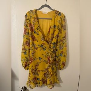 NORDSTROM Long sleeve wrap dress